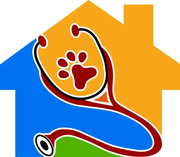Логотип ухода за животными — стоковый вектор