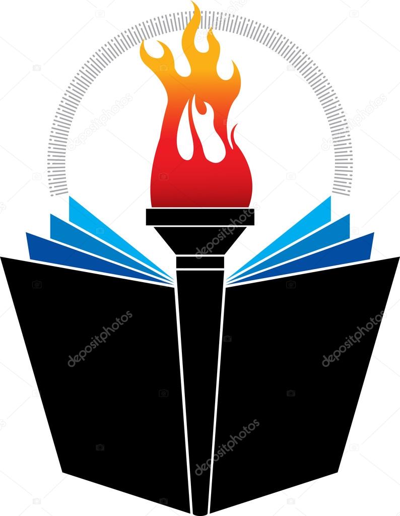 Illustration art of a bright education with isolated background