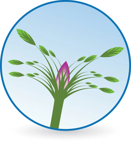 Logo de flor diferente — Vector de stock