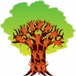 human tree logo — Stock Vector © magagraphics #19627891