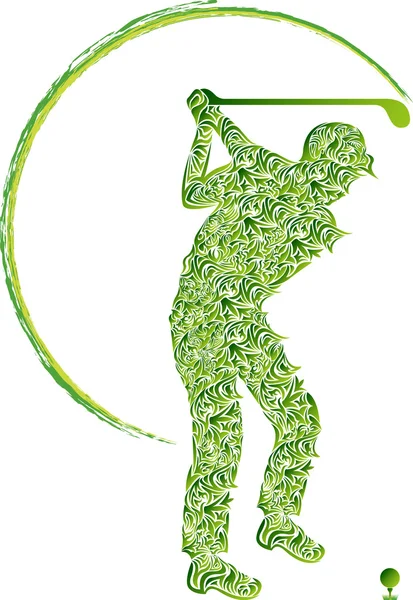 Golfista — Vector de stock