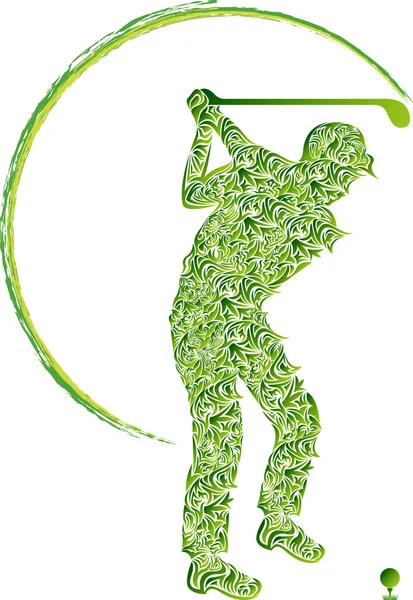 Golfer — Stockvector