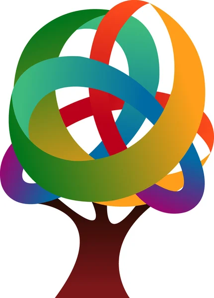 Logotipo da árvore — Vetor de Stock