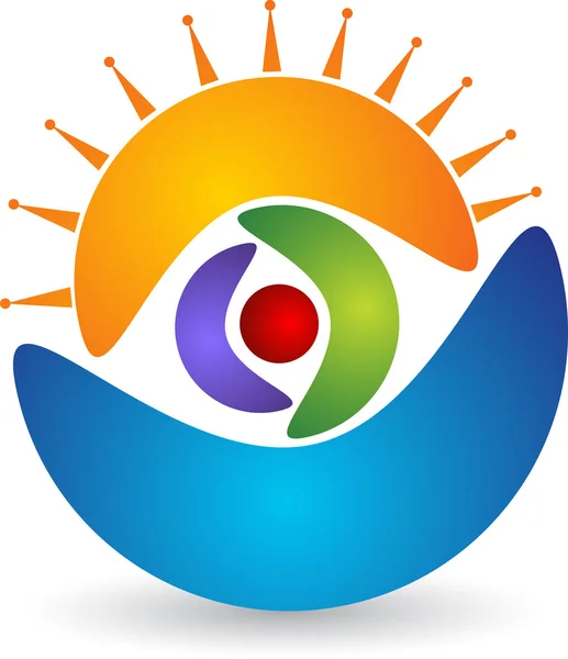 Logo del ojo — Vector de stock