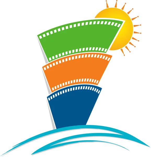 Logo zum Filmbau — Stockvektor