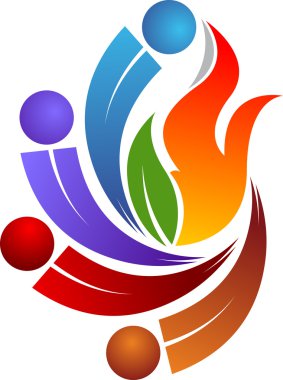 ateşli bir çift logosu