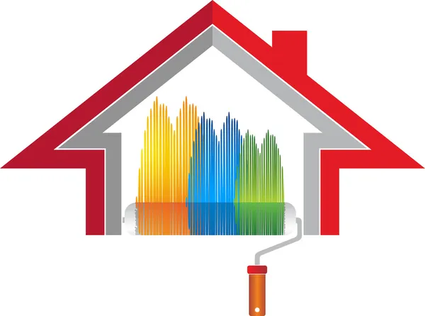 Логотип украшения дома — стоковый вектор