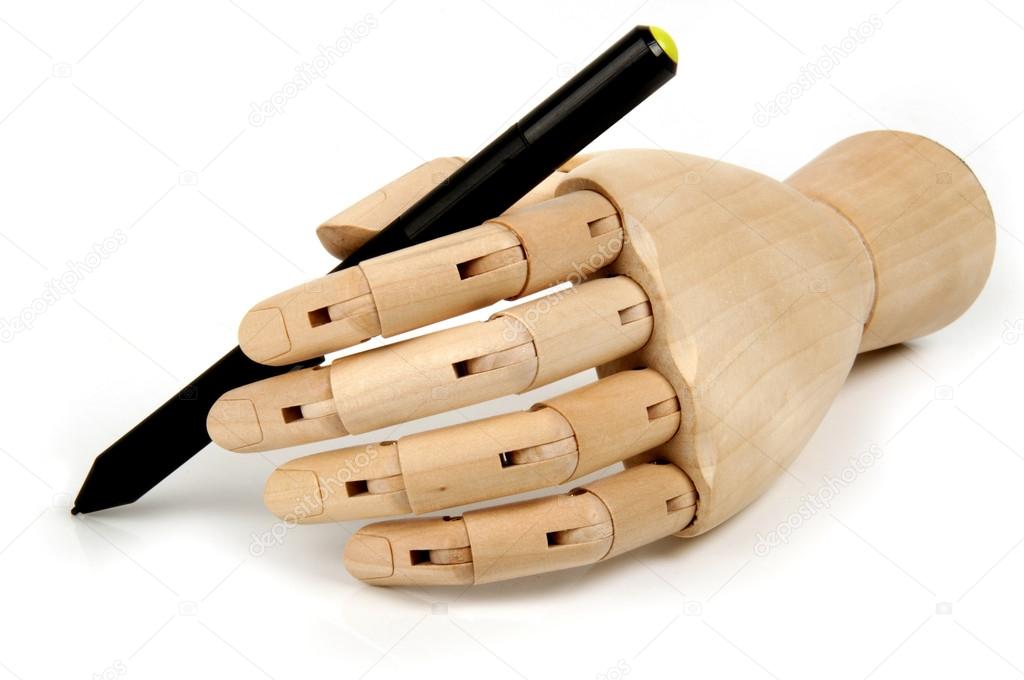 Wooden dummy pen hand