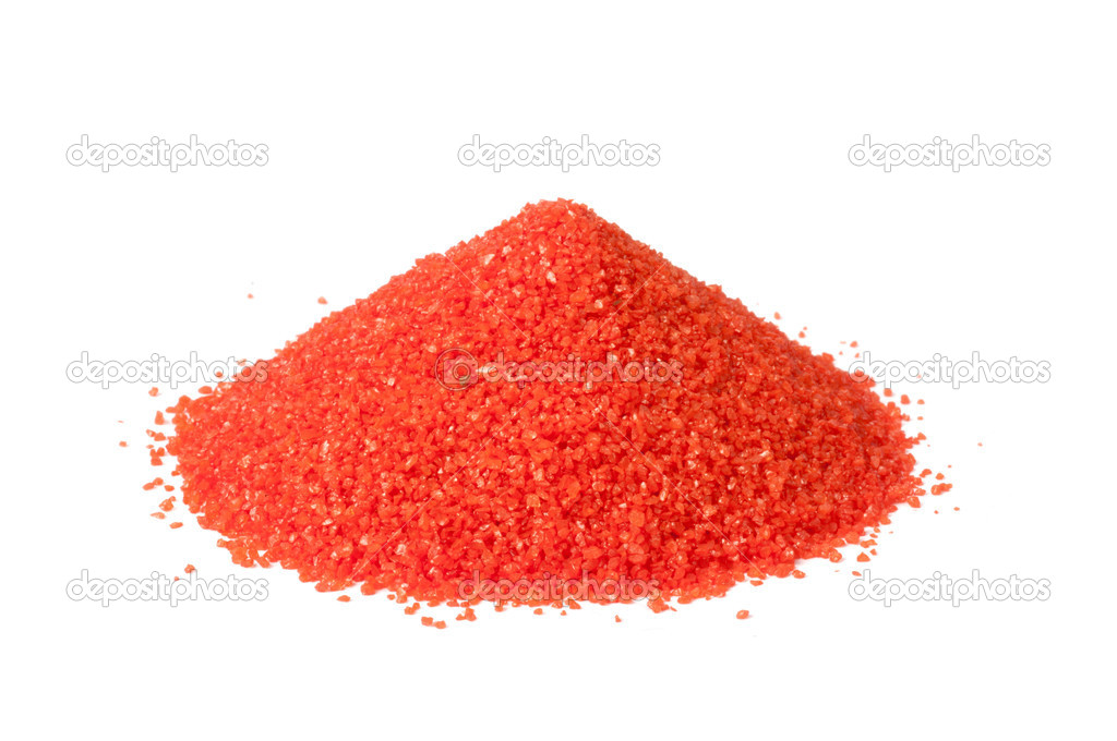 Red color sand