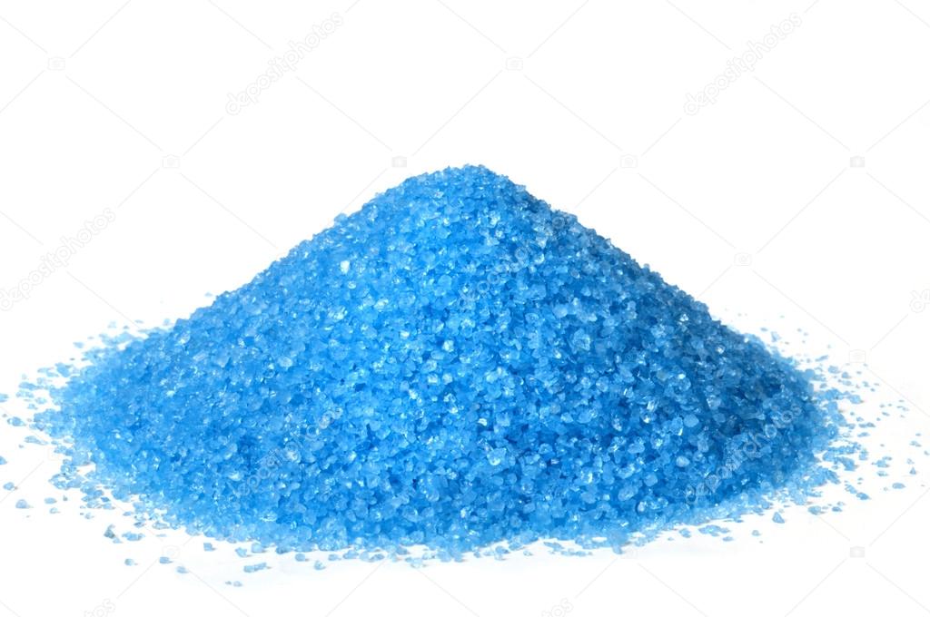 Pile of blue color sand