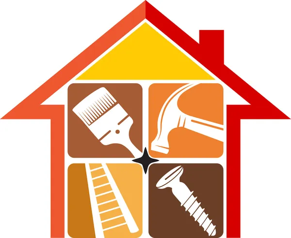 Home Reparatie logo — Stockvector