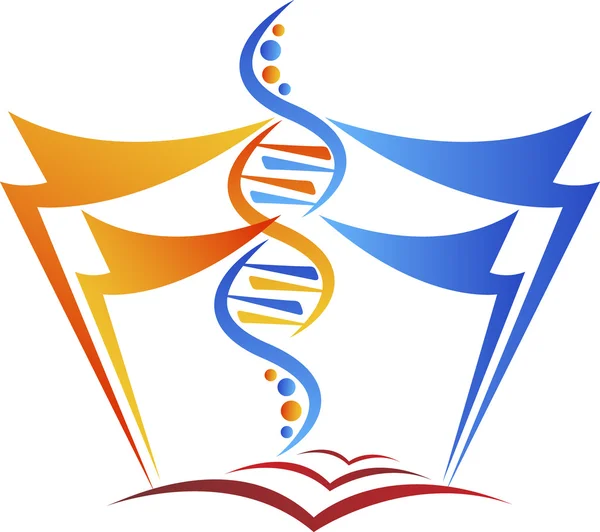 Genetic education logo — Stock Vector