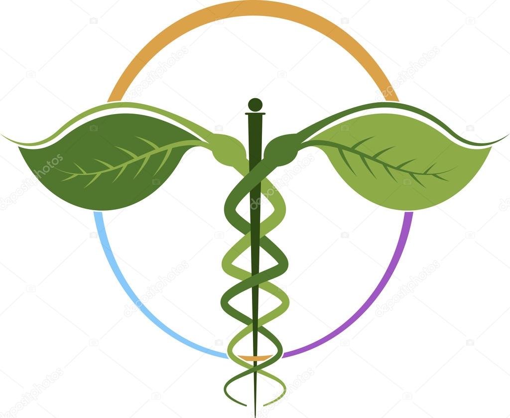 Herbal caduceus &acirc;�� Stock Vector