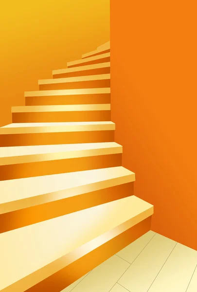 Golden steps — Stock Photo, Image