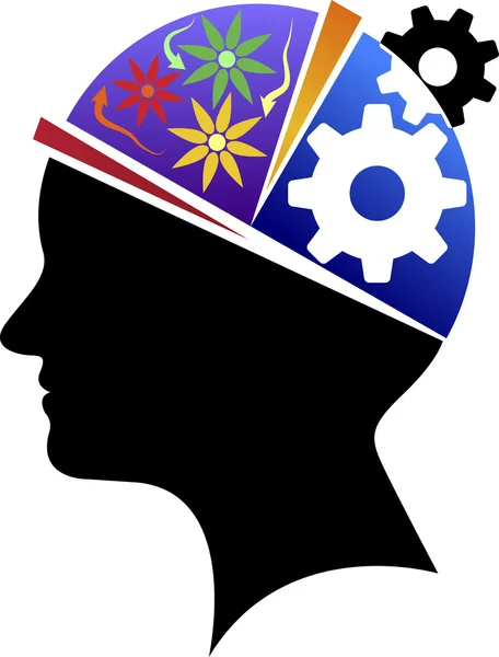 Brainpower logo — Stock Vector