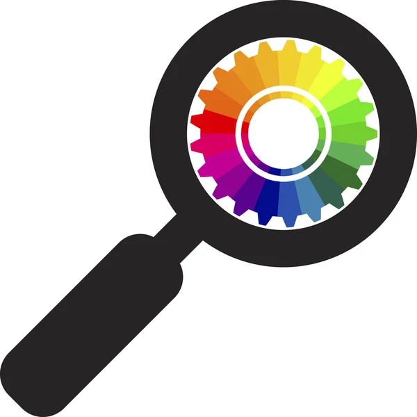 Zoom color rueda logo — Archivo Imágenes Vectoriales