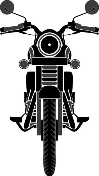 Vista frontal bicicleta — Vector de stock