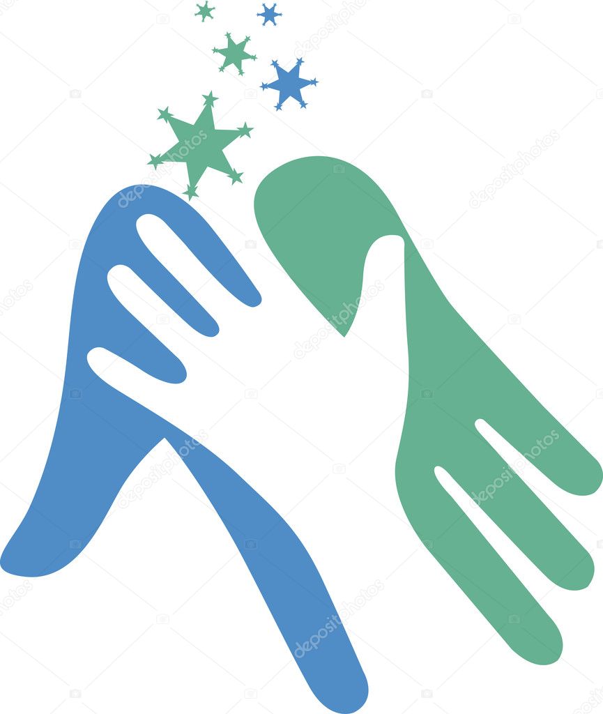 Helping hand logo