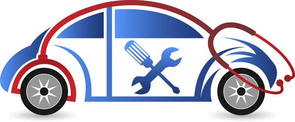 Logo de réparation automobile — Image vectorielle
