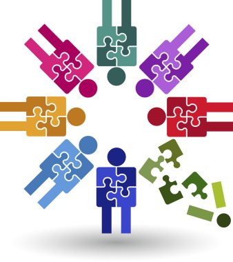 ekip iş logo puzzle