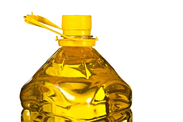 Bottle with oil — Stock Photo, Image