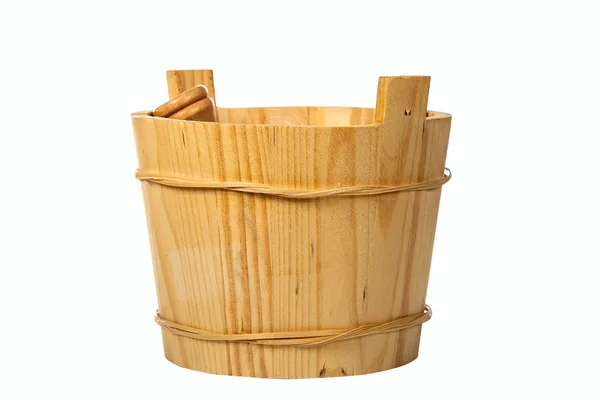 Wooden bucket — Stock Photo, Image