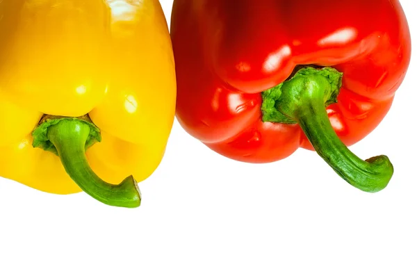 Ripe red and yellow peppers — Stock Photo, Image