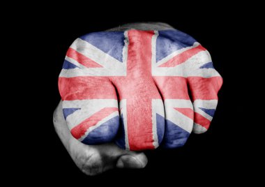 İngiltere bayrak ile yumruk