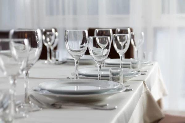 Ensemble de table pour fête d'événement ou réception de mariage — Photo