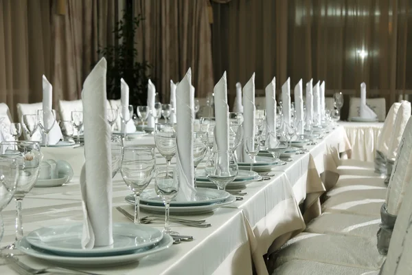 Ensemble de table pour fête d'événement ou célébration de réception de mariage — Photo