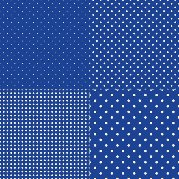 Blauweißes Tupfen Nahtloses Muster Für Grafische Gestaltung — Stockfoto