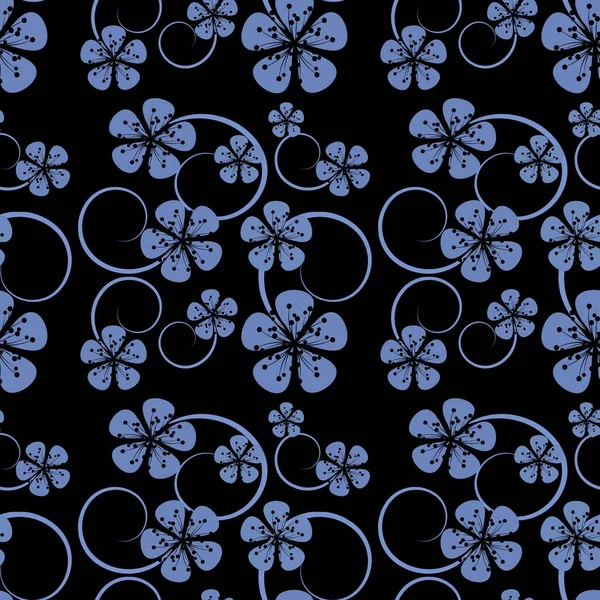 Çiçeksiz arka plan. Soyut çiçek desenli çok renkli doku. Tasarım tekrarlanıyor.