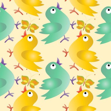 Tavuk ile sorunsuz arka plan