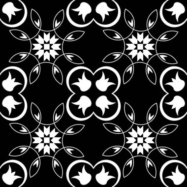 Soyut şekilli basit düzenli grafik tasarımı