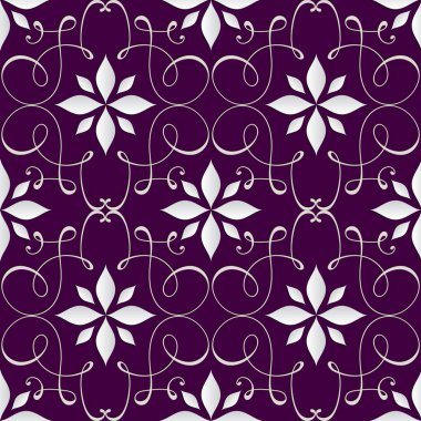 Pürüzsüz desenli mor doku.