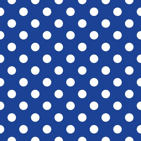 Blue White Polka Dot Seamless Pattern Graphic Design — Stock Photo, Image