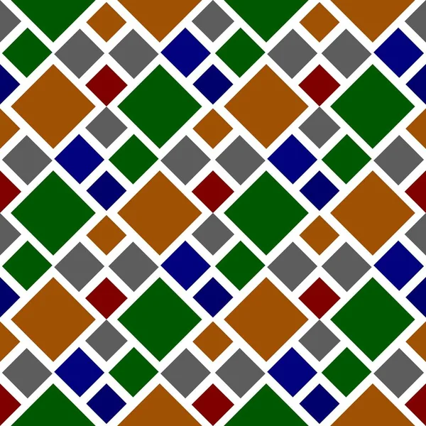 Mosaico Multicolor Como Fondo Sin Costuras — Foto de Stock