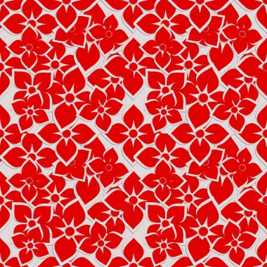 Düzenli soyut desenli, kırmızı renkli, pürüzsüz arkaplan. Yazdırma için düzenli doku tasarımı.