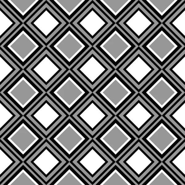 正方形の現代のモノクロ幾何学的背景 黒と白の質感としてシームレスな背景 — ストック写真