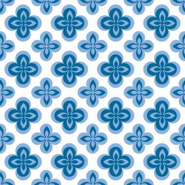 Çiçekli mavi, pürüzsüz arkaplan