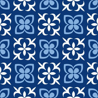 Çiçekli mavi, pürüzsüz arkaplan