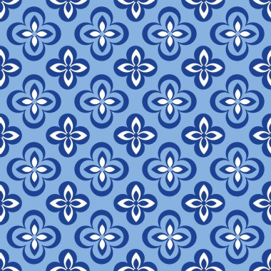 Çiçekli mavi, pürüzsüz arkaplan
