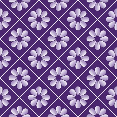 Çiçeksiz arka plan. Soyut çiçek desenli çok renkli doku. Tasarım tekrarlanıyor.