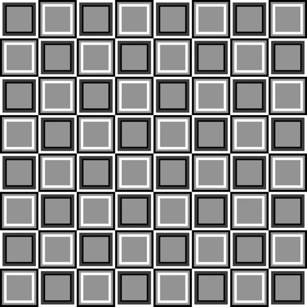 Σύγχρονο Μονόχρωμο Γεωμετρικό Υπόβαθρο Κανονικά Τετράγωνα Σχήματα Απρόσκοπτη Φόντο Μαύρο — Φωτογραφία Αρχείου