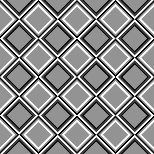 正方形の現代のモノクロ幾何学的背景 黒と白の質感としてシームレスな背景 — ストック写真
