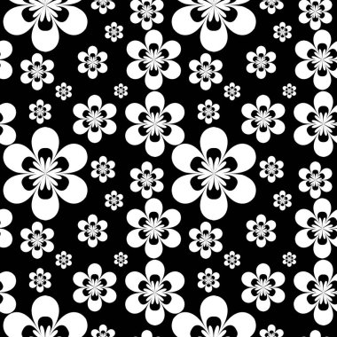 Çiçeksiz arka plan. Soyut çiçek desenli çok renkli doku. Tasarım tekrarlanıyor.