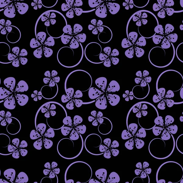 Floral Nahtlosen Hintergrund Mehrfarbige Textur Mit Abstrakten Blumenmustern Wiederholtes Design — Stockfoto