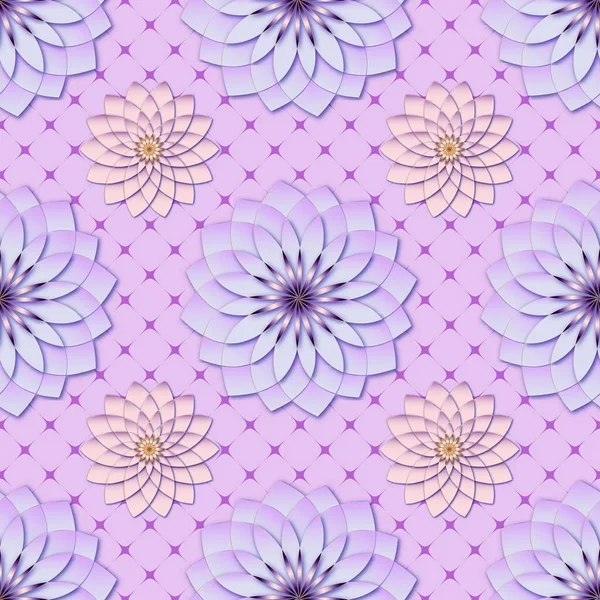 Floral Nahtlosen Hintergrund Mehrfarbige Textur Mit Abstrakten Blumenmustern Wiederholtes Design — Stockfoto