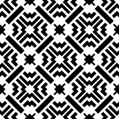 Düzenli kare şekilli modern tek renkli geometrik arkaplan. Siyah ve beyaz dokusuyla kusursuz bir arkaplan.