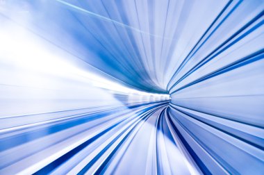 soyut renkli metro tüneli bulanıklık